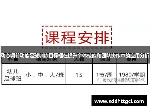 动态调节功能足球训练目标框在提升个体技能和团队协作中的应用分析